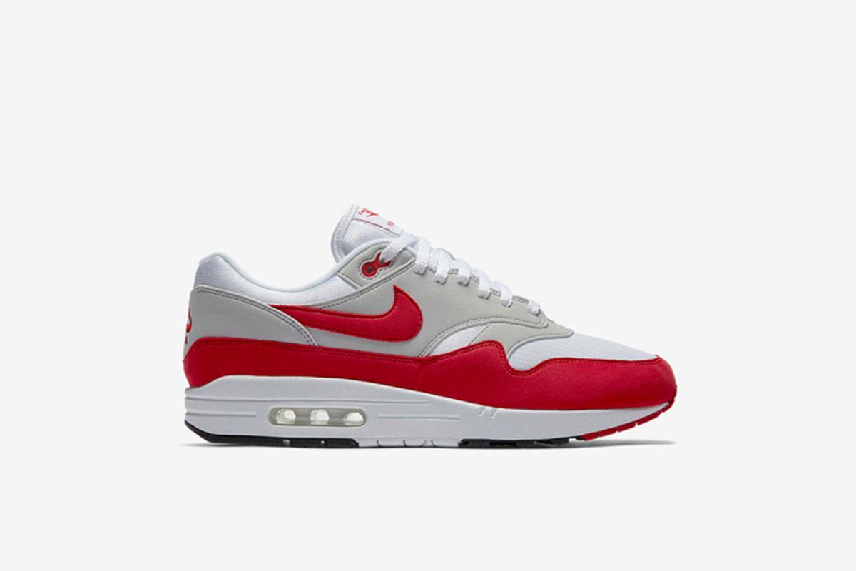 Nike Air Max 1 Anniversary White University Red 908375 103 AFEW STORE